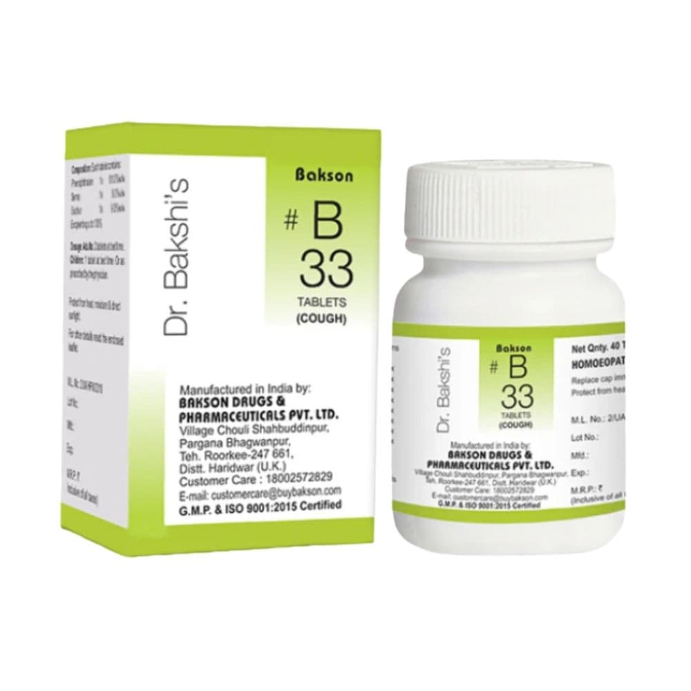 Dr Bakshis B Tablet 33 Cough