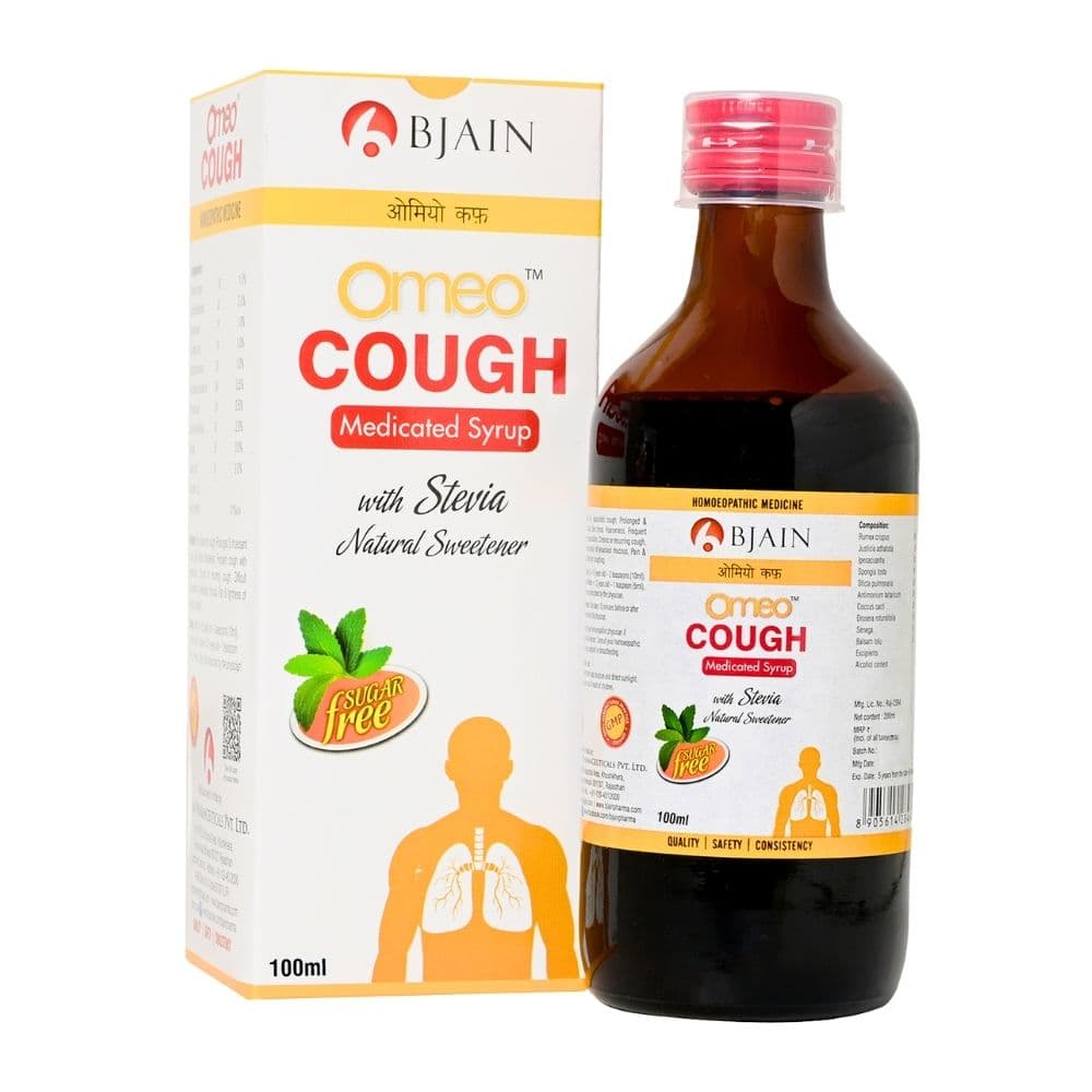 BJain Omeo Cough Medicated Syrup Sugar Free