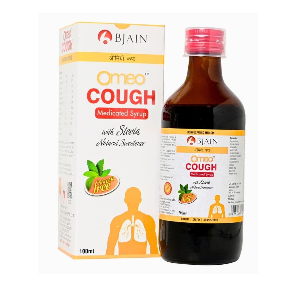 BJain Omeo Cough Medicated Syrup Sugar Free