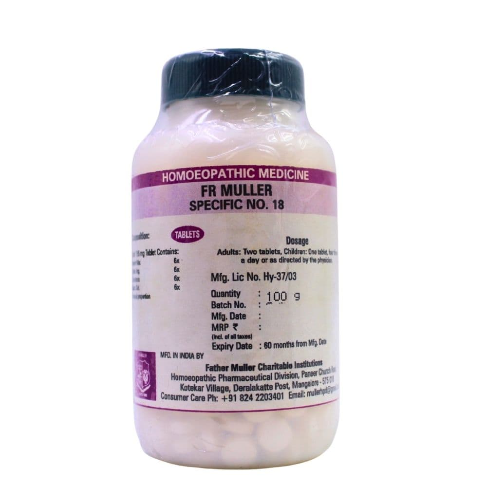 Specific Tablet No 18