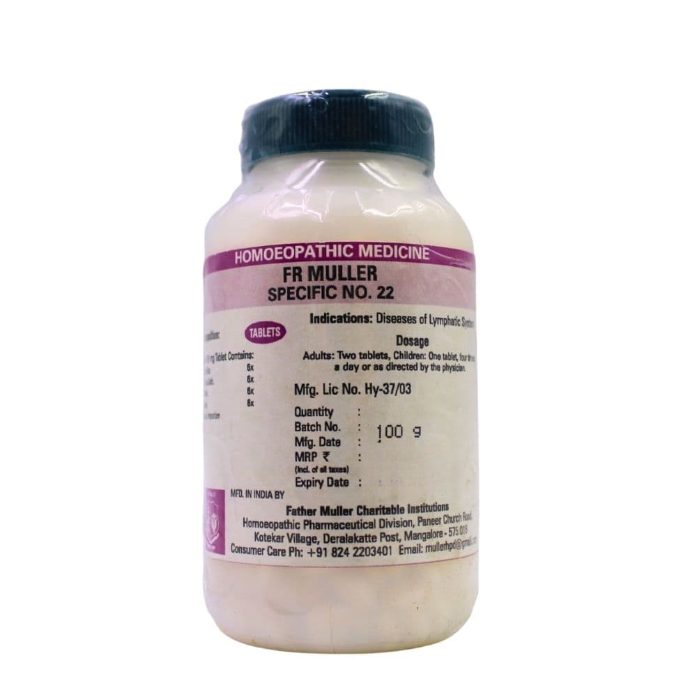Specific Tablet No 22
