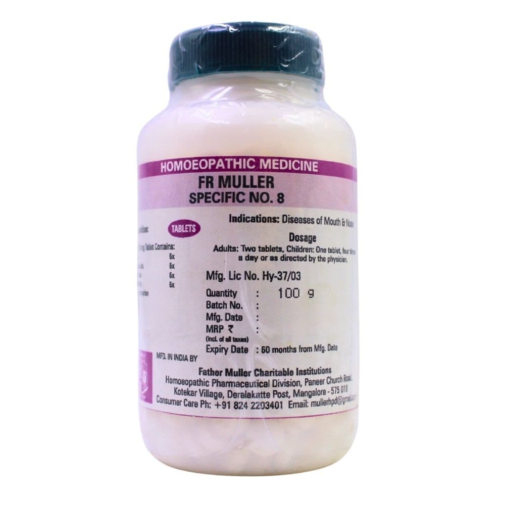 Specific Tablet No 8