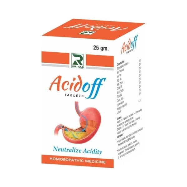 ACID OFF TABLETS 25 GM DR RAJ